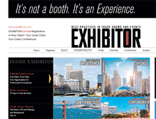 Tablet Screenshot of exhibitoronline.com